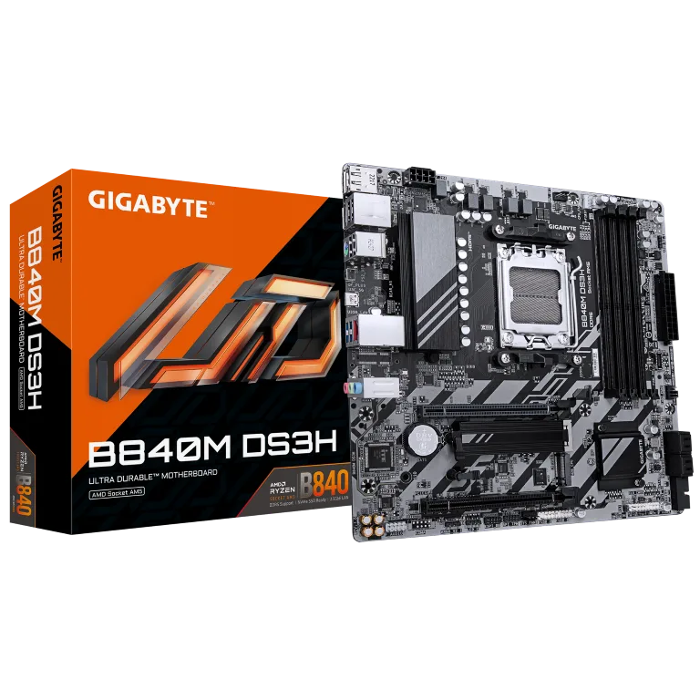 לוח אם Gigabyte B840M DS3H for AMD AM5 Cpu DDR5 HDMI