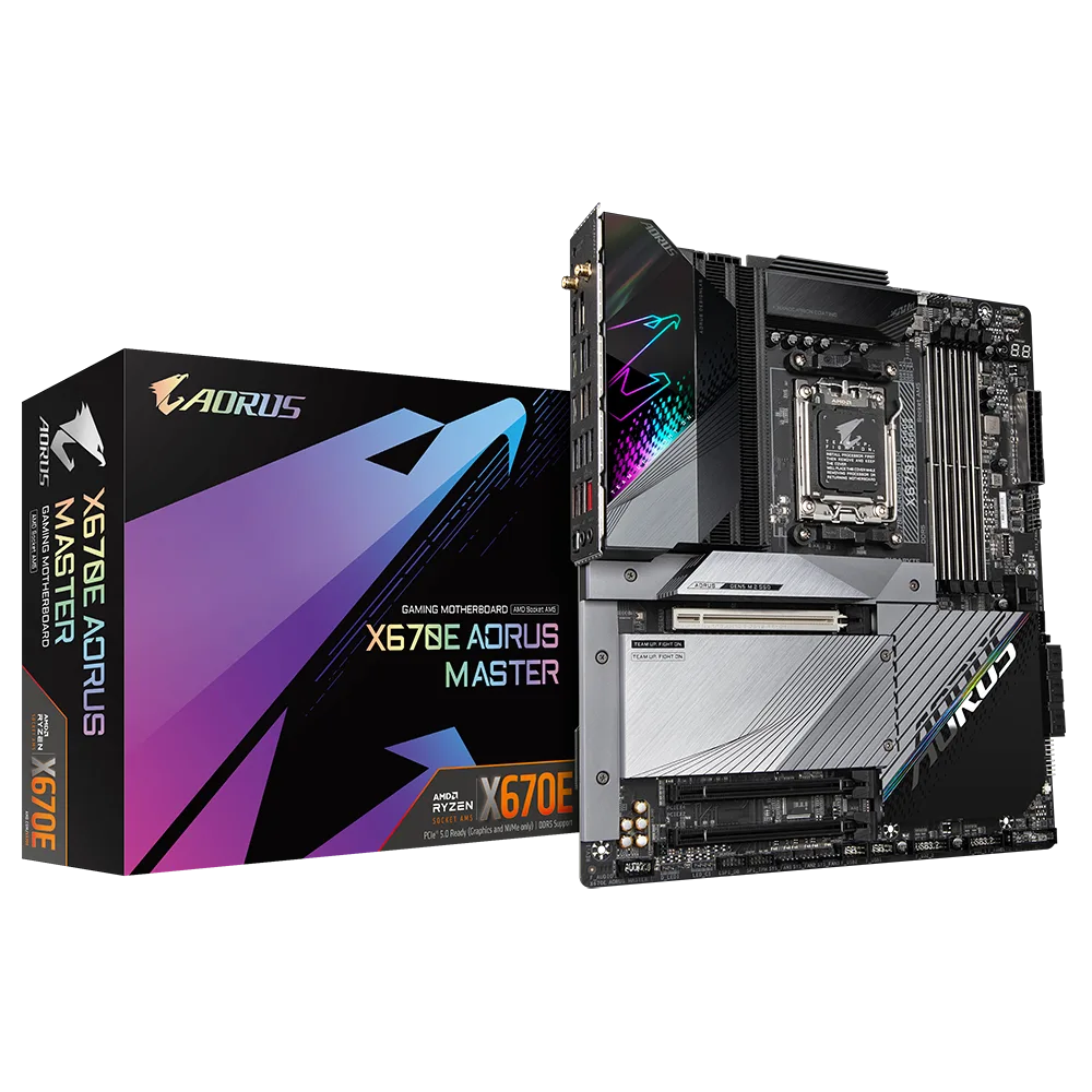 לוח Gigabyte X670E AORUS MASTER 1.1 AMD AM5 DDR5 WIFI 6E E-ATX