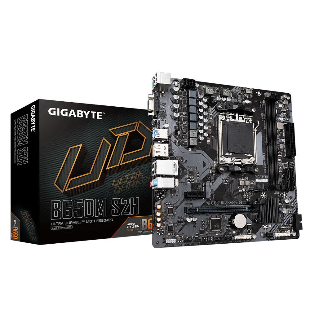 לוח Gigabyte B650M S2H 1.4 AM5 Micro-Atx DDR5 DP HDMI AMD