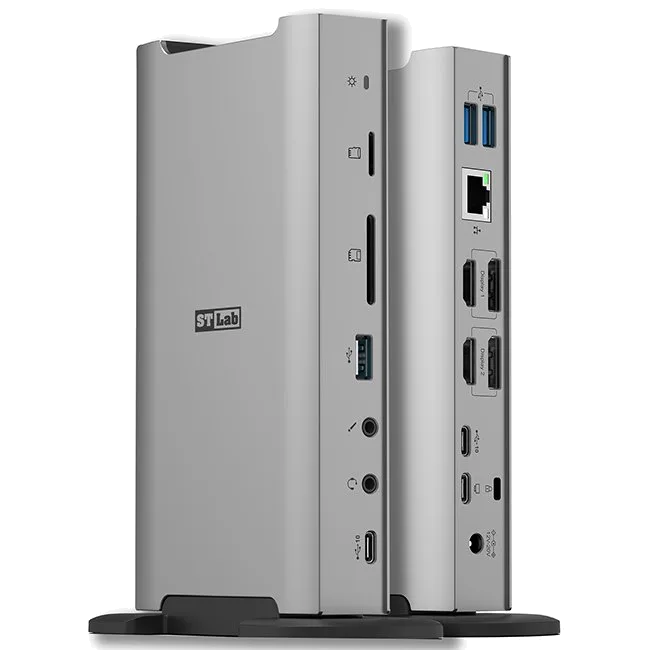 תחנת עגינה ST-LAB U-2630 USB 10G HDMI+DP DUAL 4K 100W DP Type-C