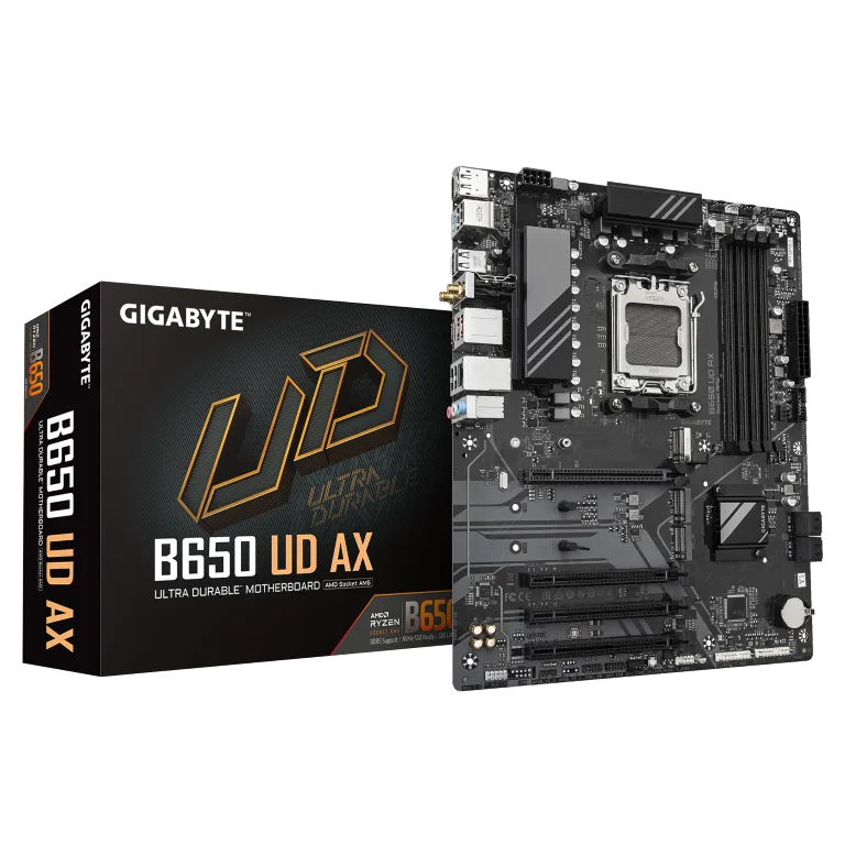 לוח אם Gigabyte B650 UD AX AMD AM5 Wifi 6 PCIE 5.0 DDR5