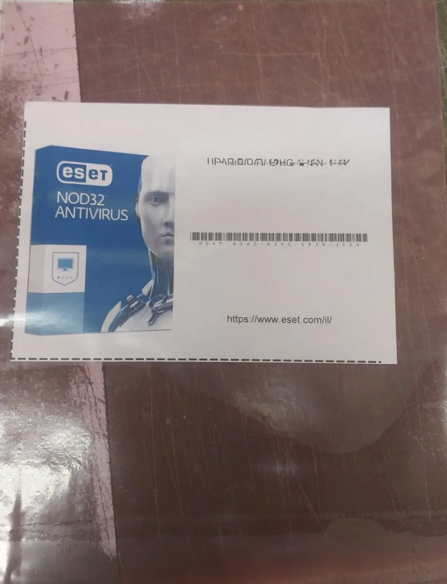 תכנת אנטי וירוס NOD32 סריאלי בלבד לשנה אחת