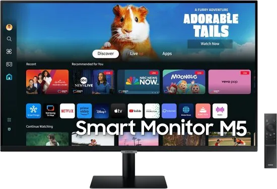 מסך חכם SAMSUNG S32 VA 4Ms FHD WIFI BT Tizen os HDR10 Speakers