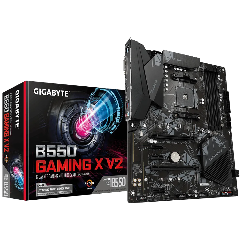 לוח אם Gigabyte B550 GAMING X V2 1.3 ATX DDR4 HDMI DVI AMD
