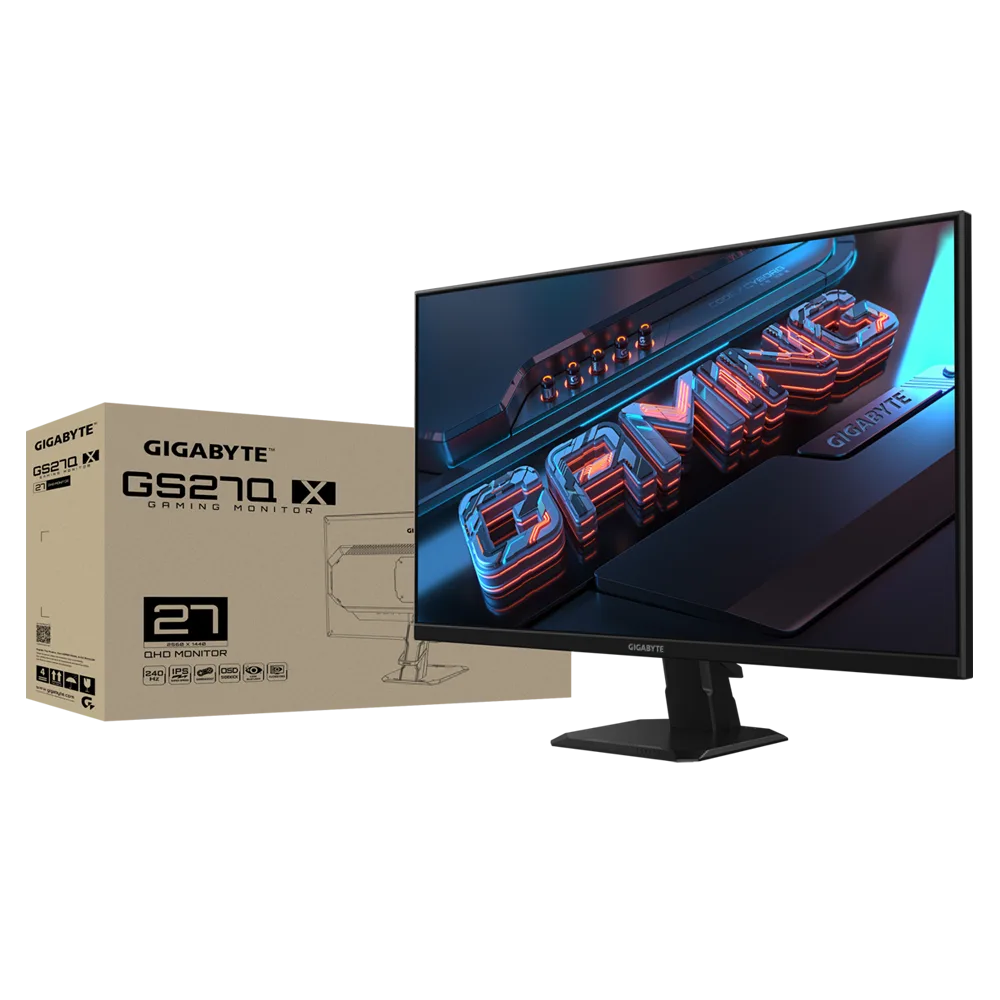 מסך גיימינג שטוח Gigabyte GS27Q X 2K 2560X1440 250HZ 1MS SS IPS