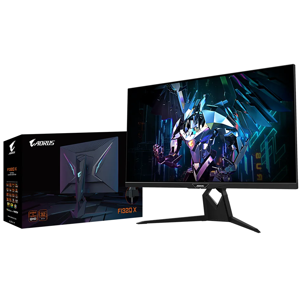 מסך גיימינג AORUS FI32Q X-EK 2k SS IPS 240-270Hz OC 1MS kvm 8BIT