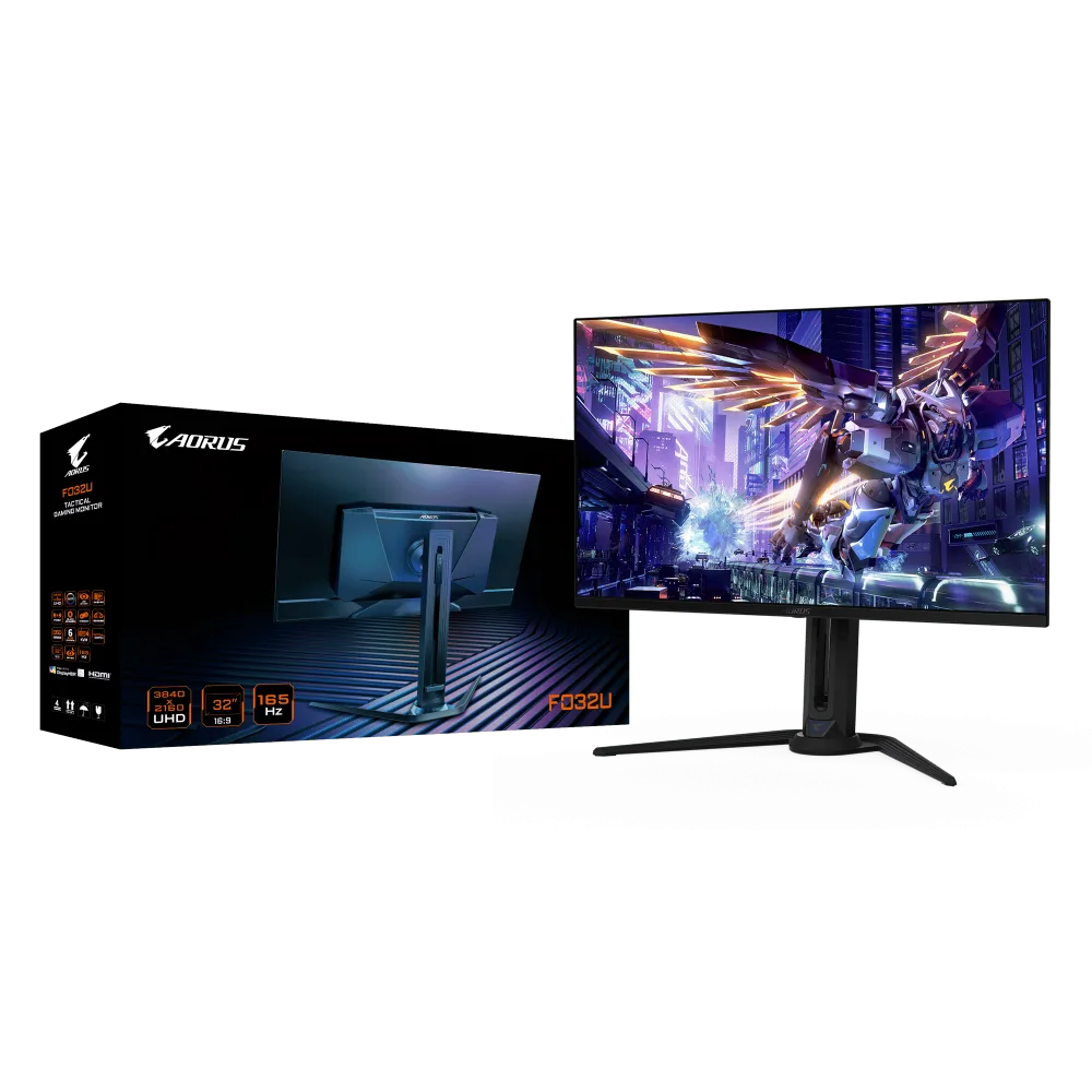 מסך GIGABYTE Aorus FO32U 4K UHD 31.5 QD-OLED 0.03ms 165Hz