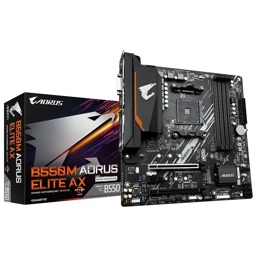 לוח אם למעבדי AMD AM4 Gigabyte B550M AORUS ELITE REV1.3