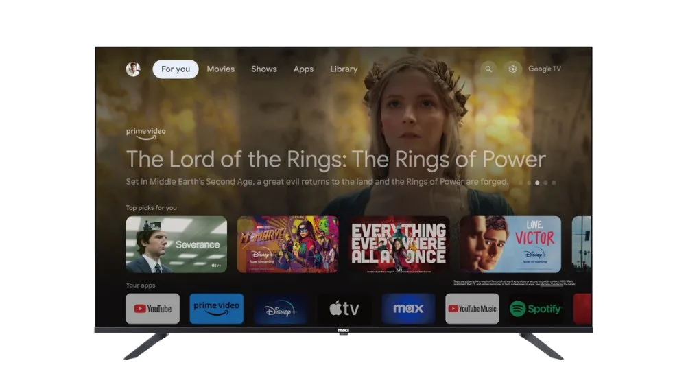 טלוויזיה MAG 50 LED SMART TV Powered by GOOGLE TV UHD
