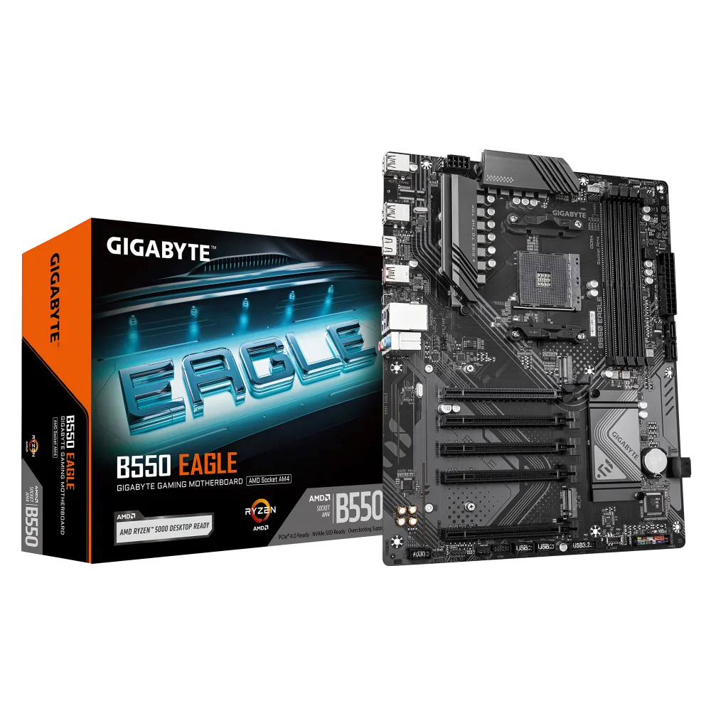 לוח אם למעבדי Gigabyte B550 EAGLE DDR4 ATX For AMD AM4