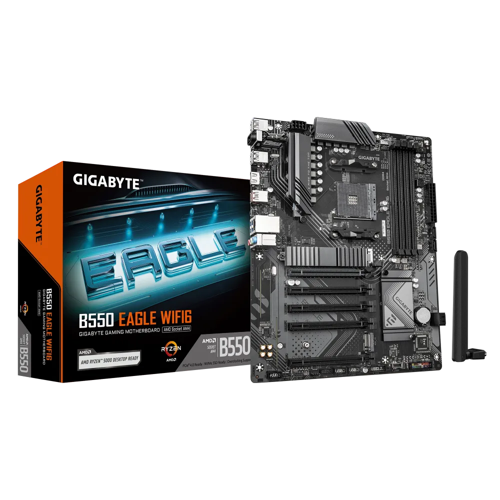 לוח Gigabyte B550 EAGLE WIFI6 ATX AM4 DDR4 BT HDMI