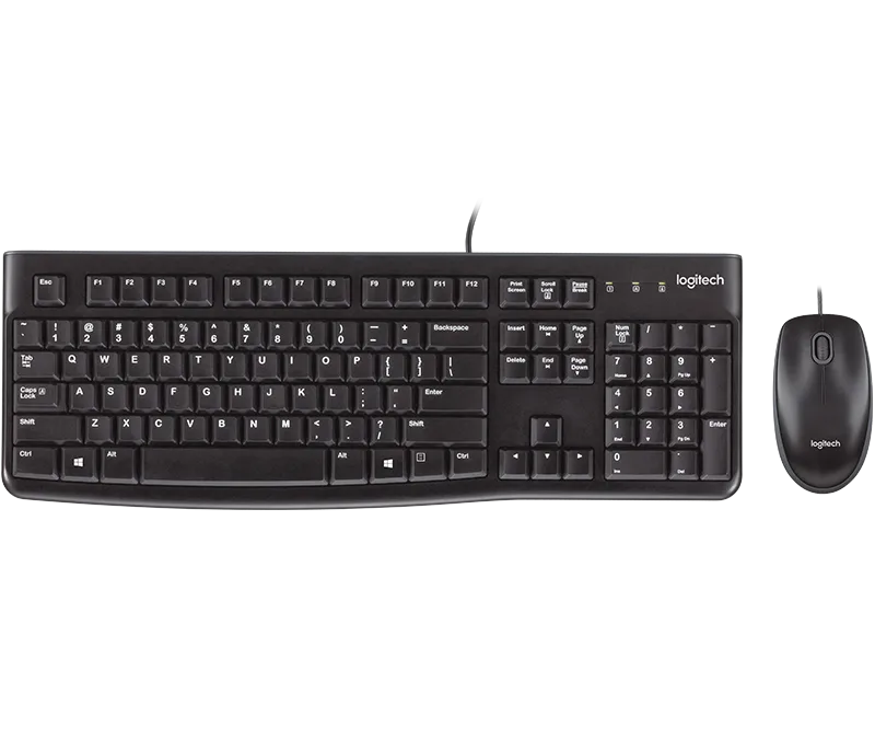 סט מקלדת ועכבר חוטי Logitech MK120