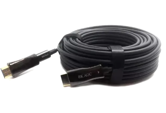 כבל סיב אופטי חד כיווני להשחלות HDMI 10M v2.1 8K FiberOptic