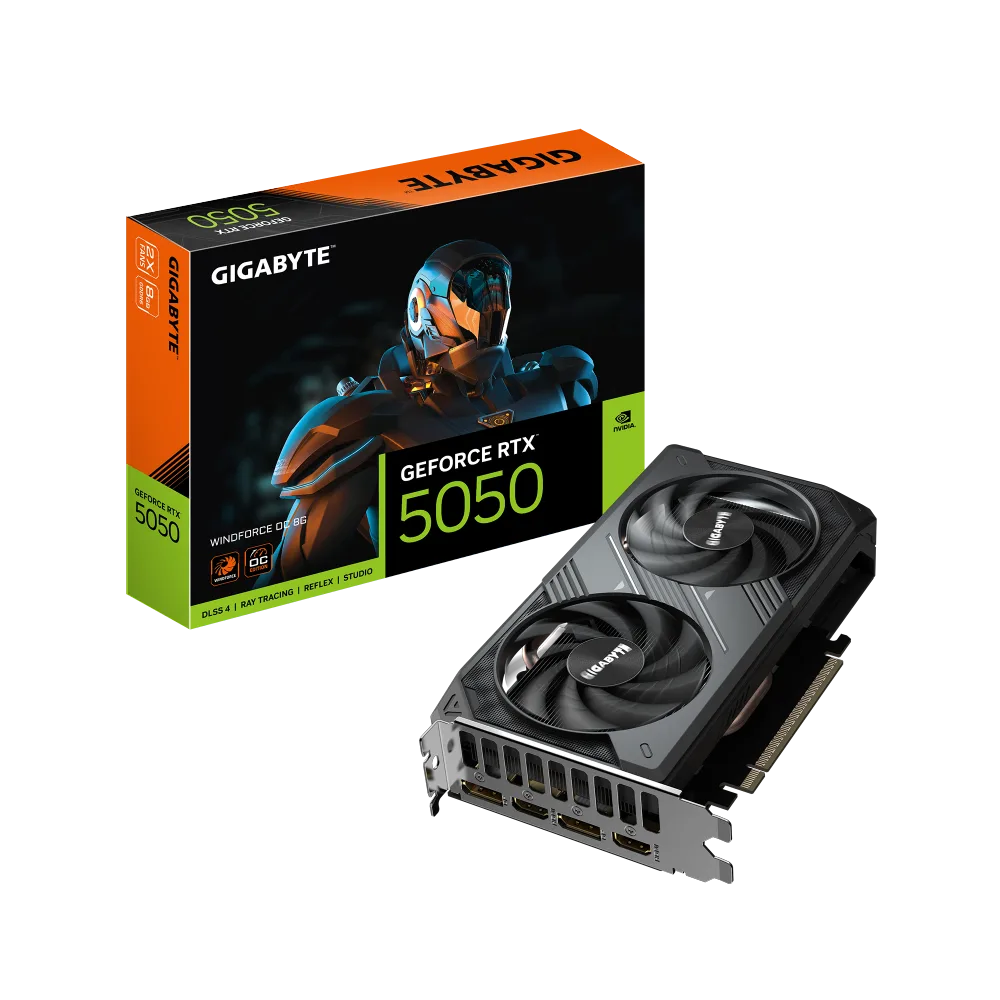 כרטיס מסך Gigabyte GeForce RTX 5050 WindForce OC 8GB 2xDP 2xHDMI