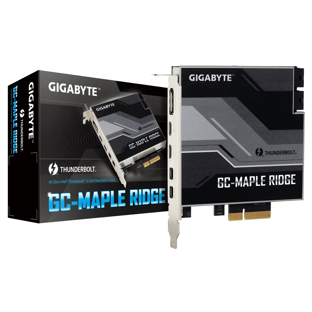 כרטיס הרחבה ללוחות Gigabyte נתמכים Gigabyte Thunderbolt 4
