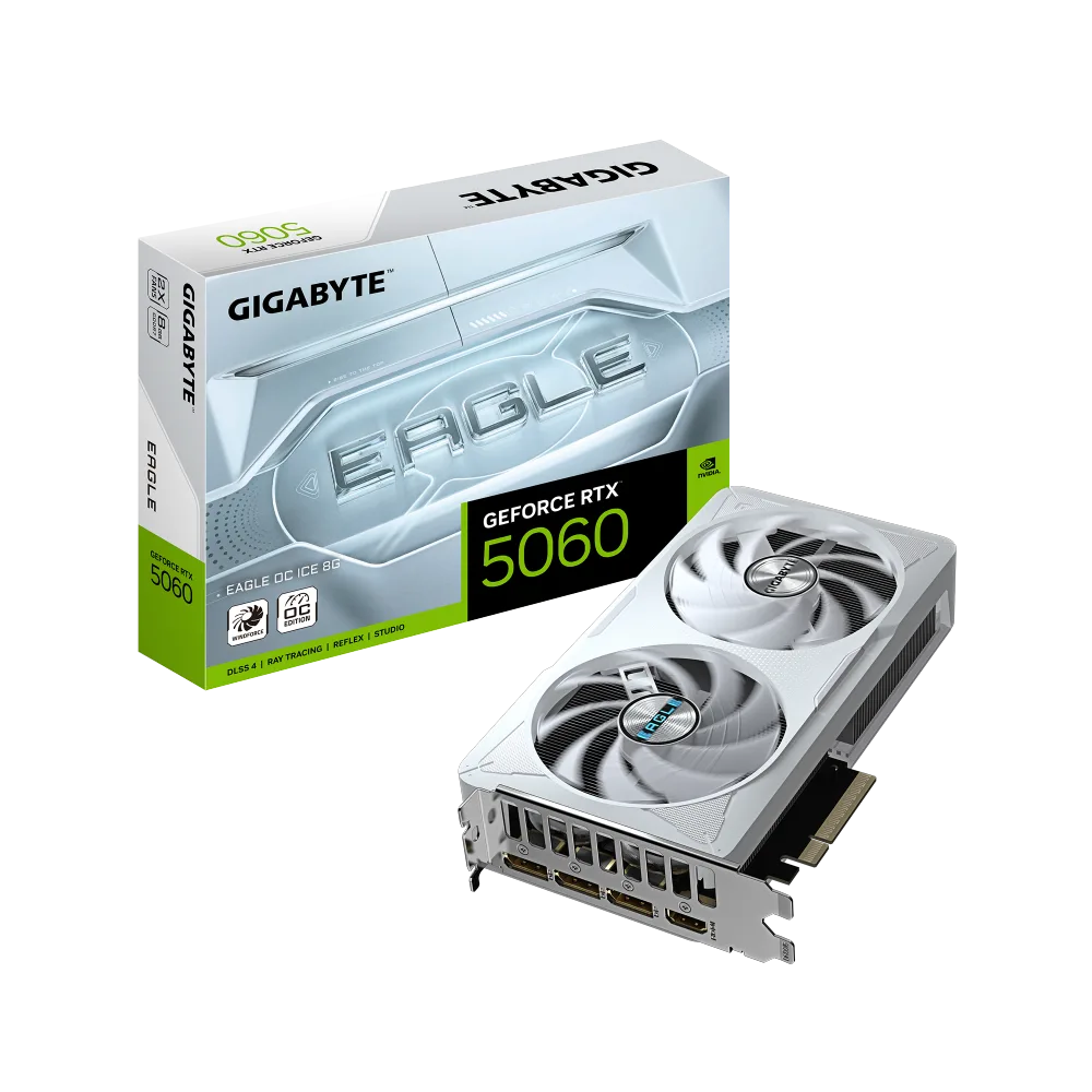 כרטיס מסך Gigabyte GeForce RTX 5060 EAGLE ICE 8GB