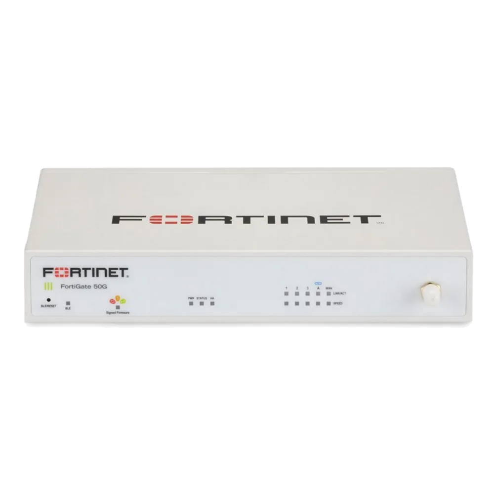 פיירוול מכשיר בלבד FortiNet FortiGate 50G 1XWAN 3XLAN 1XFortiLink