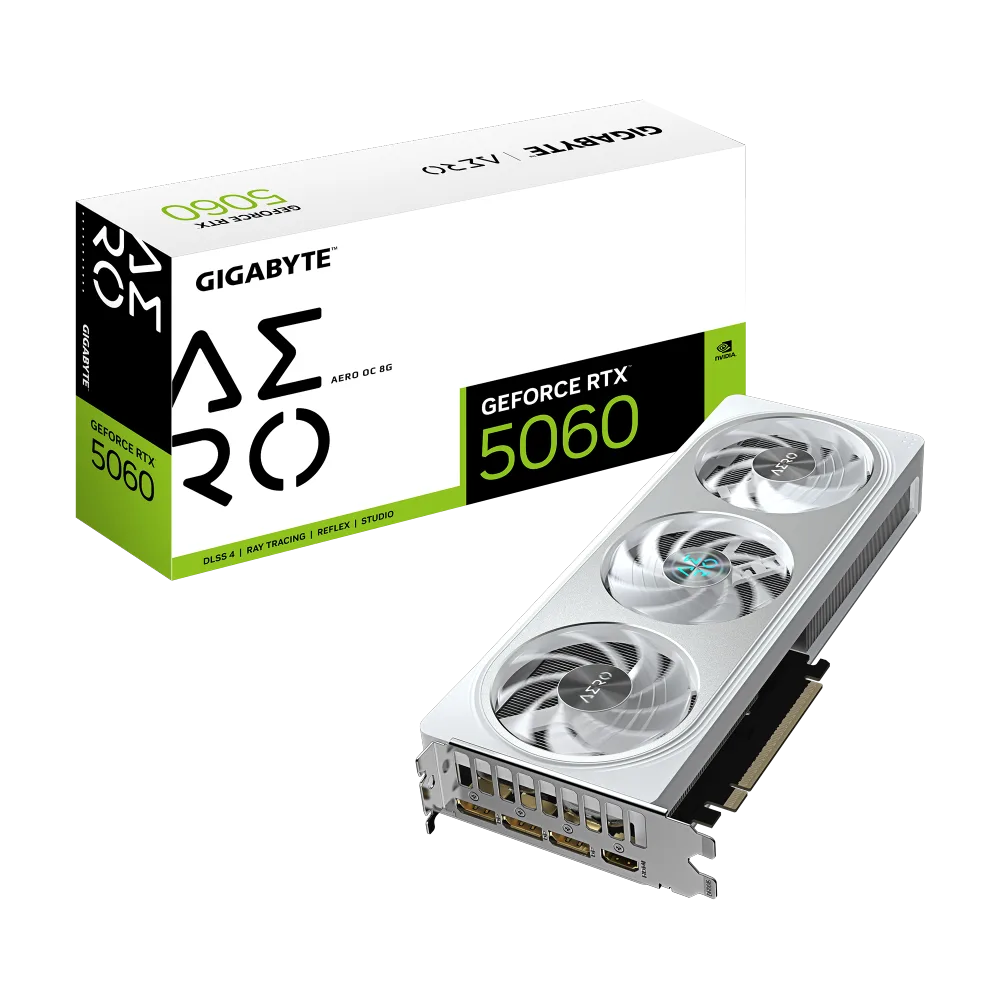 כרטיס מסך Gigabyte GeForce RTX 5060 AERO OC 8GB