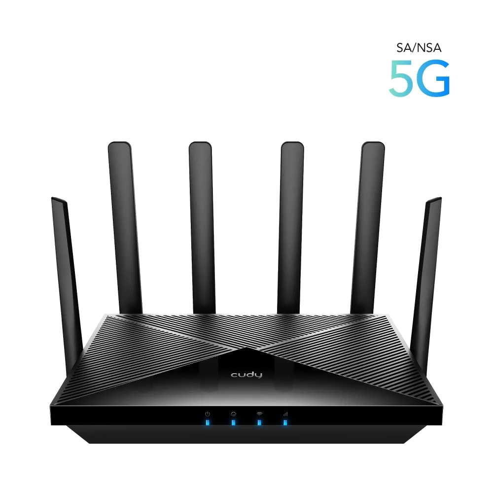 נתב אלחוטי כולל מודם סלולרי CUDY P5 AX3000 WIFI 6 GIGA Dual Sim