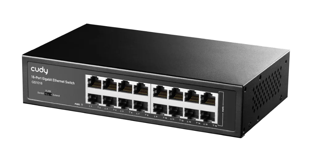 מתג לא מנוהל CUDY GS1016 16 Port Gigabit Ethernet Switch