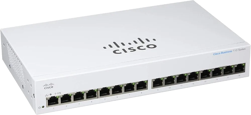 סוויץ' לא מנוהל CISCO CBS110-16T-D 1GB 16 PORT