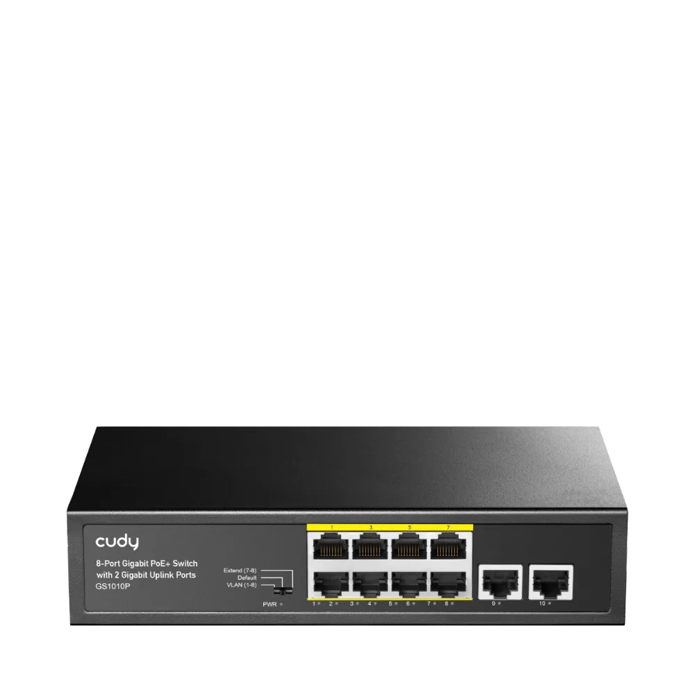 מתג לא מנוהל Cudy GS1010P 8-Ports Gigabit Unmanaged POE Switch