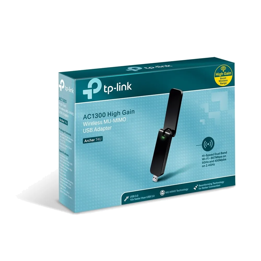 כרטיס רשת אלחוטי TPLINK Archer T4U USB 3.0