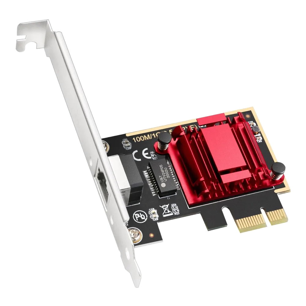 כ.רשת פנימי לנייח Cudy PE25 2.5Gbits PCI-E Network Adapter LP
