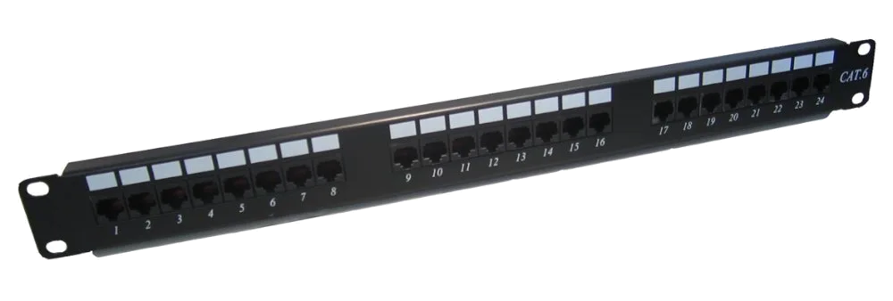 פנל 24 מחברים RJ-45 CAT 6A