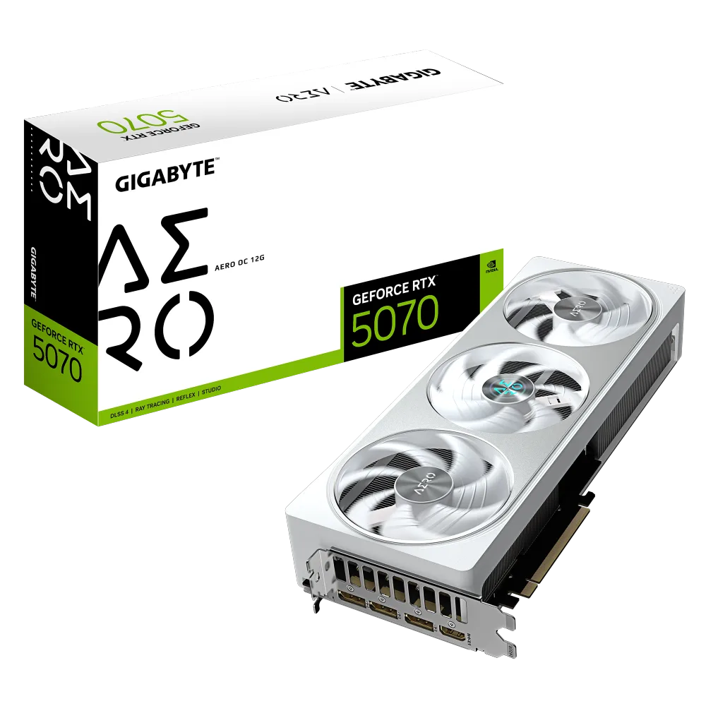 כ.מסך GIGABYTE GeForce RTX 5070 AERO OC 12G