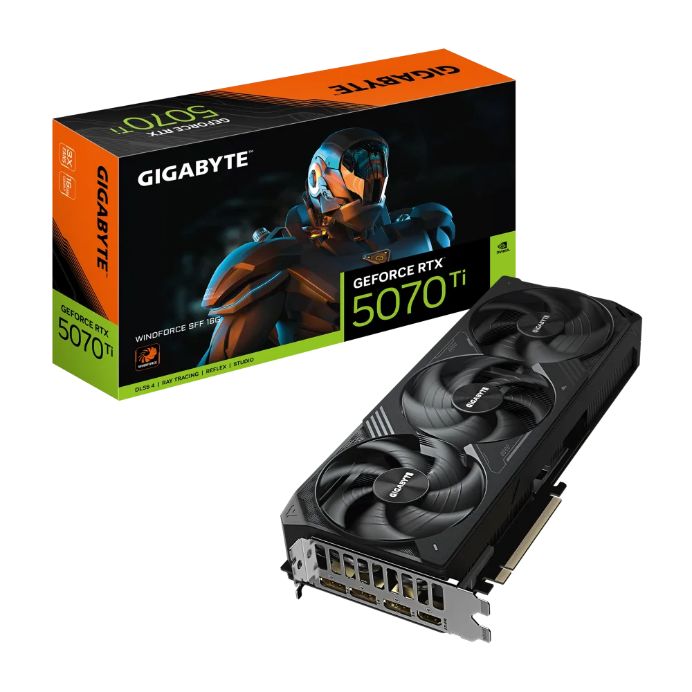 כרטיס מסך Gigabyte GeForce RTX 5070 Ti WINDFORCE SFF 16G