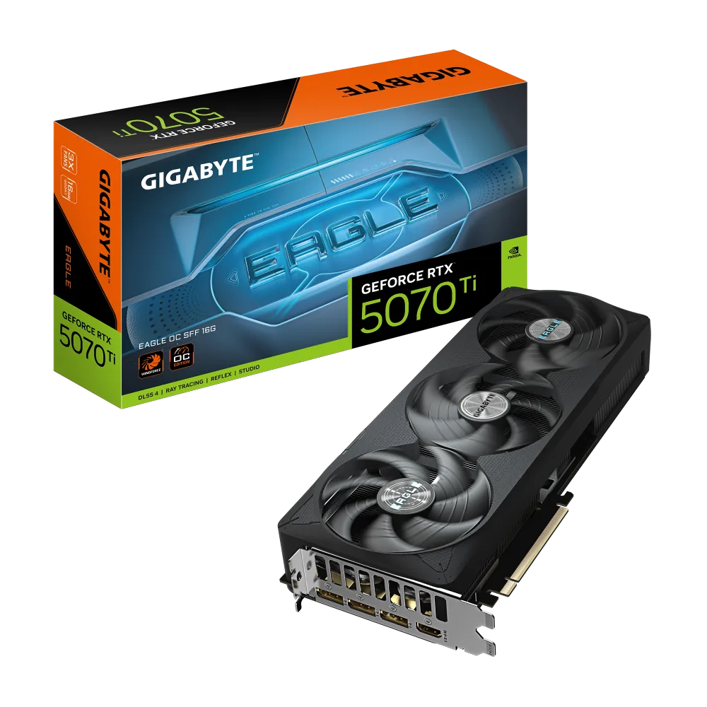 כרטיס מסך GIGABYTE GeForce RTX 5070 Ti EAGLE OC SFF 16G