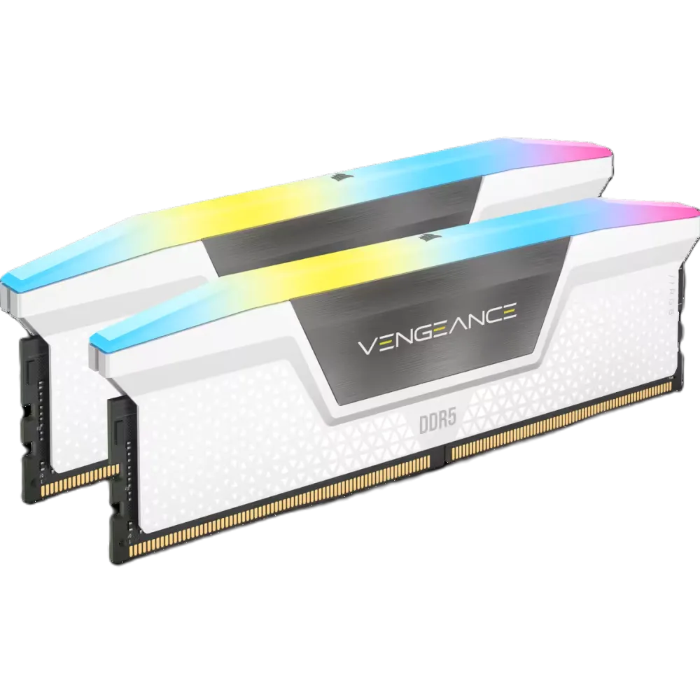 זכרון לבן לנייח Corsair Vengeance RGB 32GB 2X16 DDR5 6000MHz C30