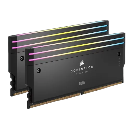 ז. לנייח Corsair Dominator Titanium RGB 32GB 2X16 DDR5 6000 C30