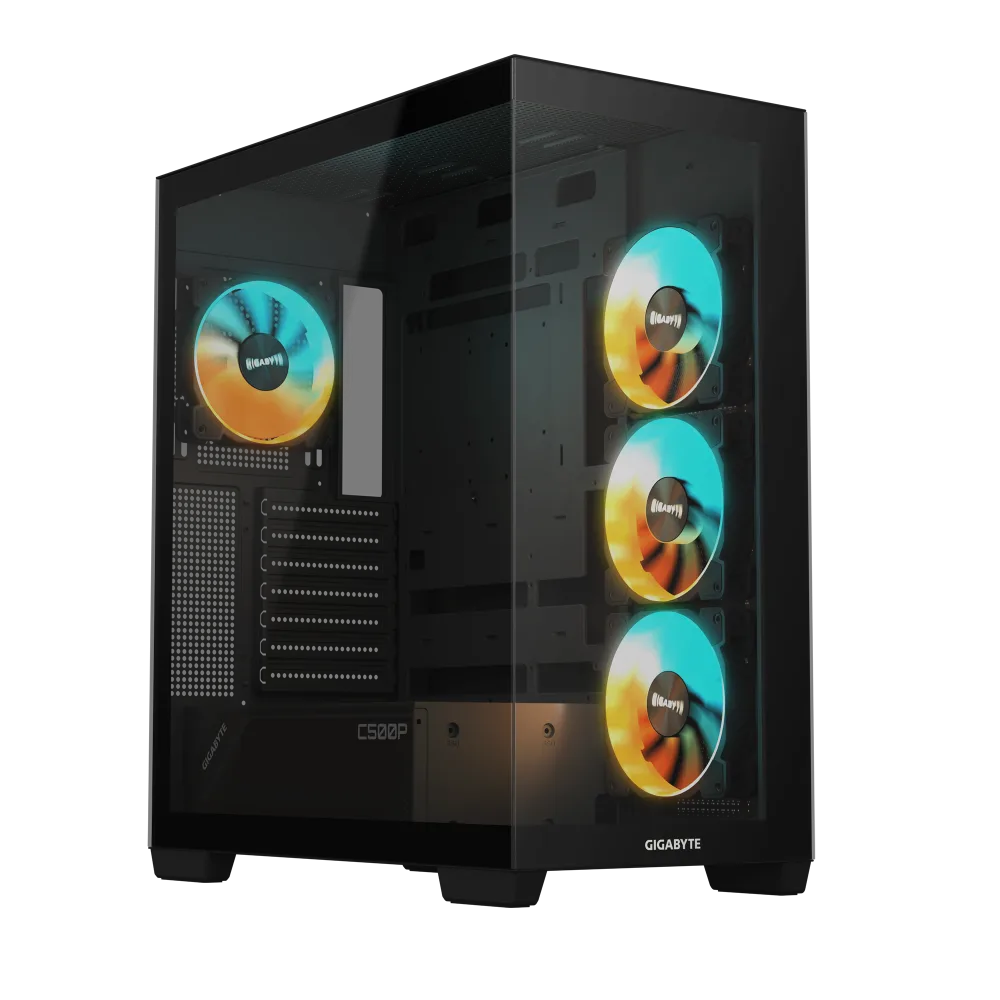 מארז GIGABYTE C500 PANORAMIC STEALTH Mid-Tower4X120mm ARGB Fans