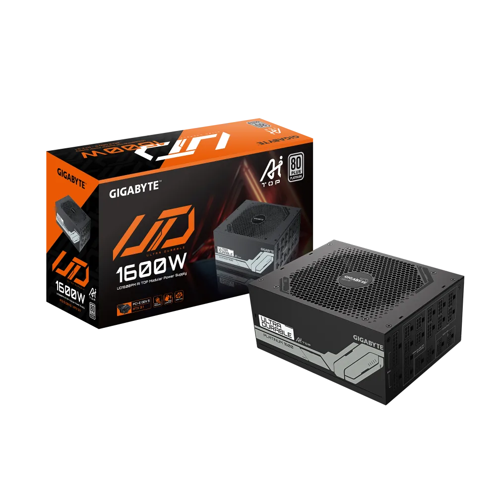 ספק כוח Gigabyte UD1600PM PG5 AI TOP 80 Plus Platinum Modular