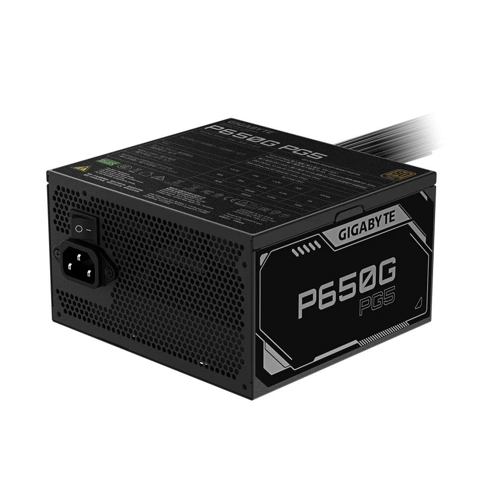 ספק כוח Gigabyte P650G 650W 80 Plus Gold ATX 3.1 PCIE 5.1