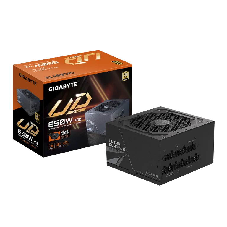 ספק כוח Gigabyte UD850GM PG5 V2 850W 80 Plus Gold Modular ATX3.1