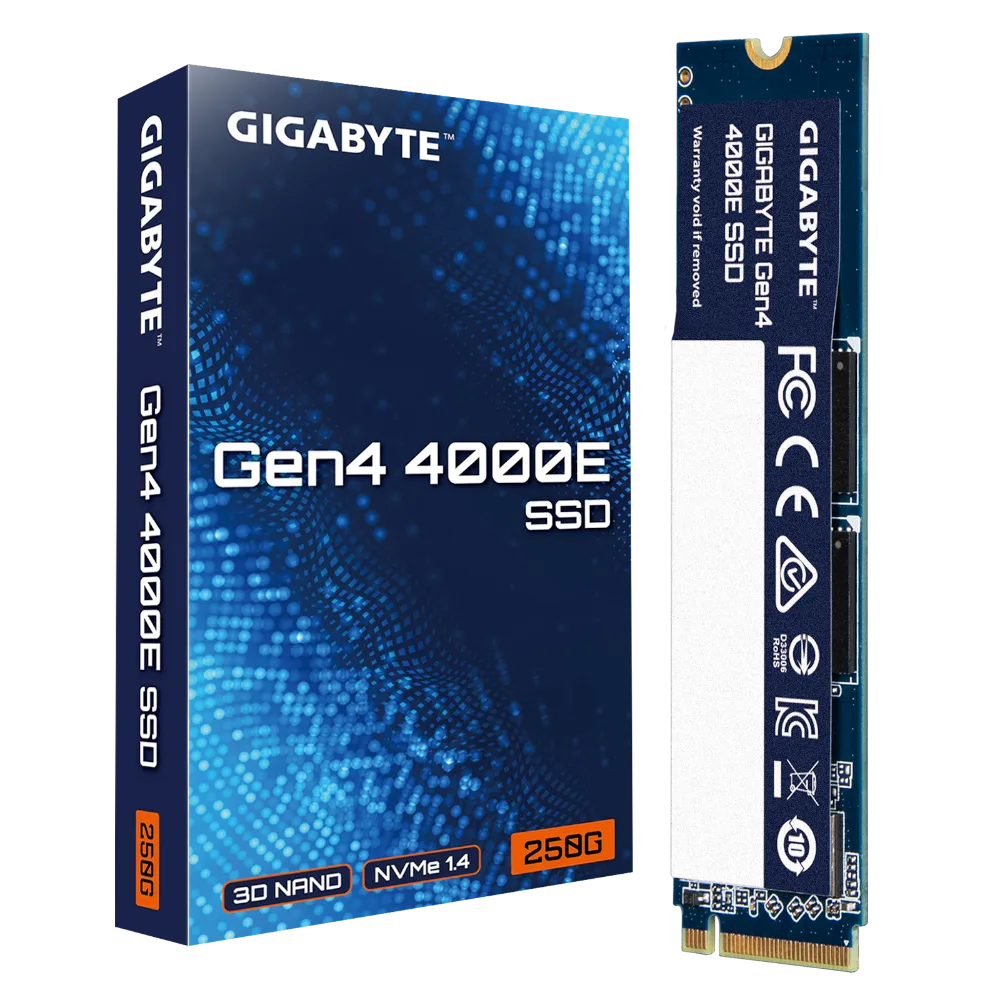 דיסק פנימי Gigabyte 4000E 250GB Gen4 SSD NVME 2280