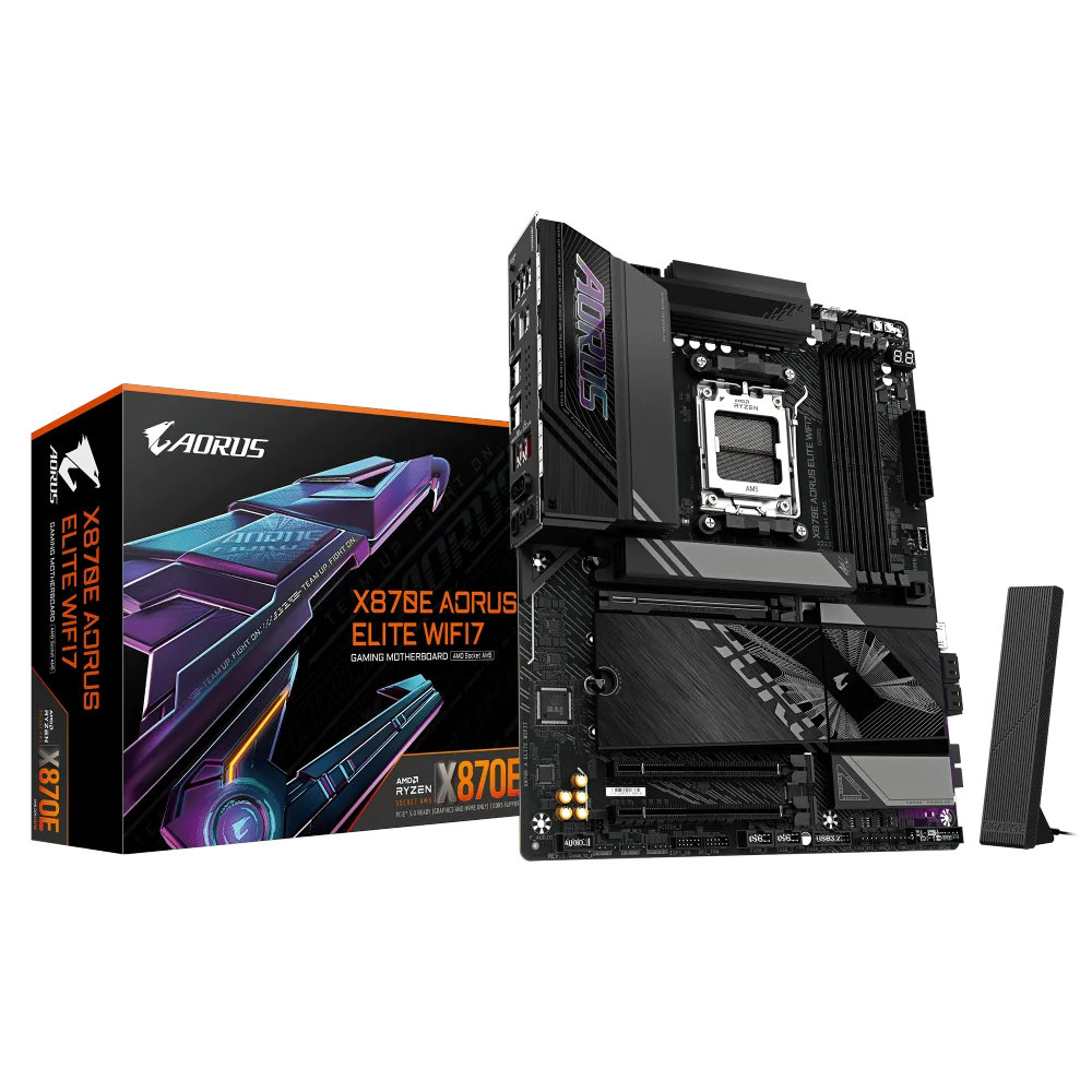 לוח אם GIGABYTE X870E AORUS ELITE WIFI7 1.3 ATX DDR5 AM5 2.5GBE