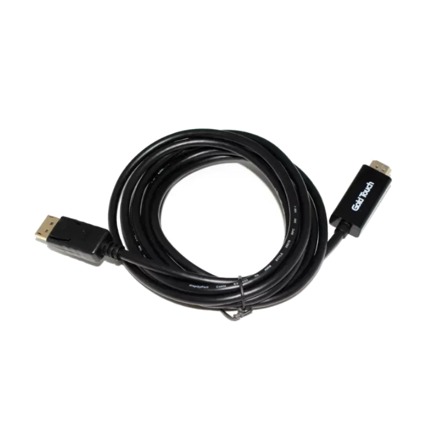 כבל פסיבי DP ל-HDMI אורך 1.8 מטר חד כיווני GoldTouch 4K 30Hz