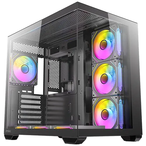 מארז Antec CX Mirror Black Mini-Tower Gaming Case 7X120mm ARGB