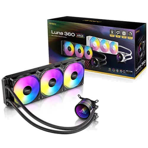 קירור נוזלי משולש Antec LUNA 360 Black ARGB