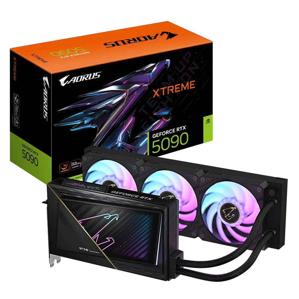 כרטיס מסך AORUS GeForce RTX 5090 XTREME WATERFORCE 32G