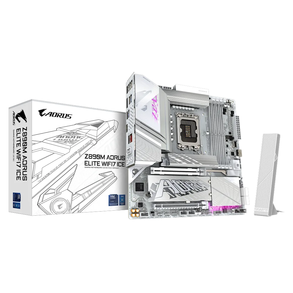 לוח אם אינטל GIGABYTE Z890M AORUS ELITE WIFI7 ICE WIFI7 BT PCIE 5