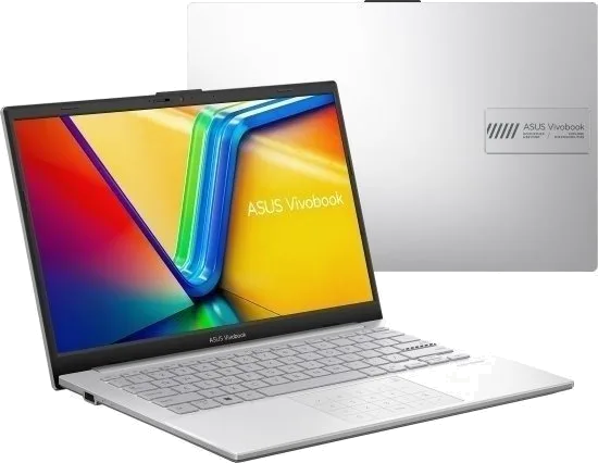 מחשב נייד Asus VivoBook GO 14 Intel N150 8GB 128UFS DOS Silver