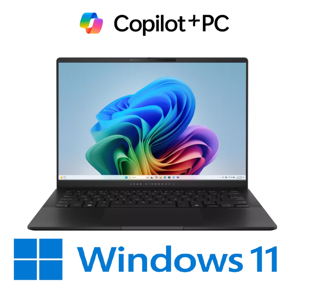 נייד ASUS VivoBook S 14 Ryzen AI 7 350 24GB 1TB MVME Win11H 3K