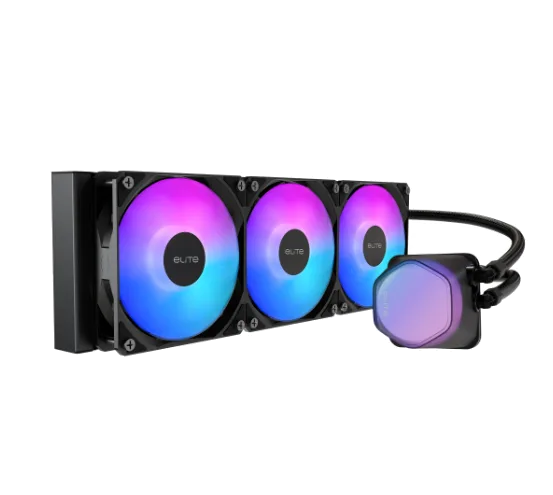 קירור נוזלי משולש שחור Cooler Master Elite Liquid 360 ARGB