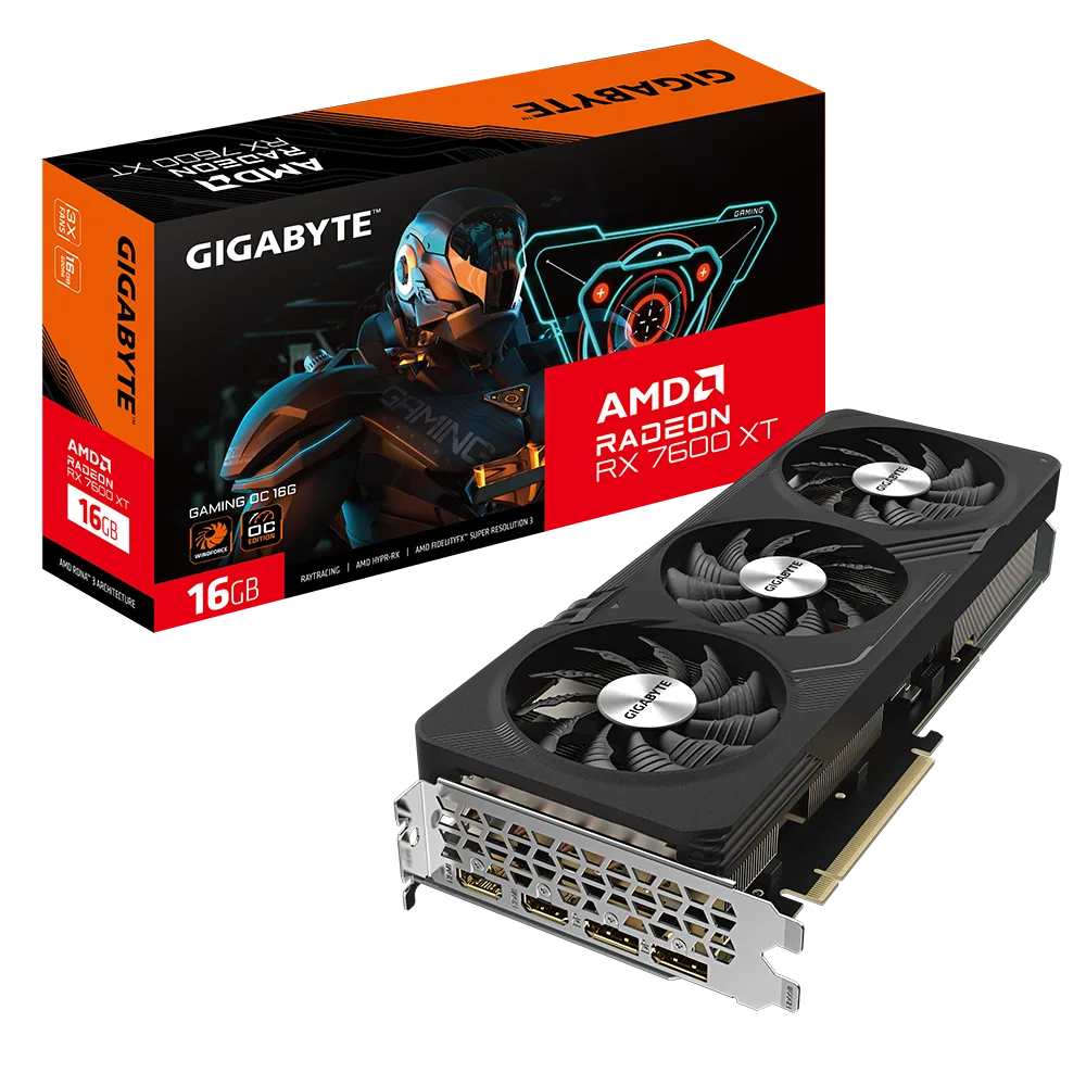 כרטיס מסך Gigabyte RX 7600 XT 16GB 128Bit OC