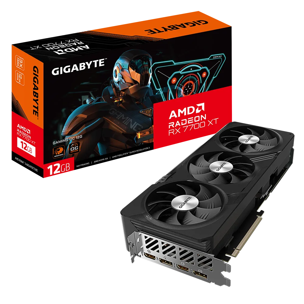 כרטיס מסך Gigabyte Radeon RX 7700 XT GAMING OC 12G